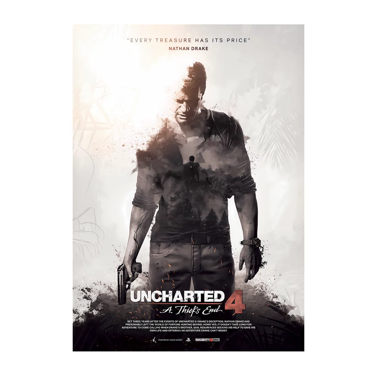 متال پوستر گیمینگ آنچارتد Uncharted کد N201 3 متال پوستر گیمینگ آنچارتد Uncharted کد N201