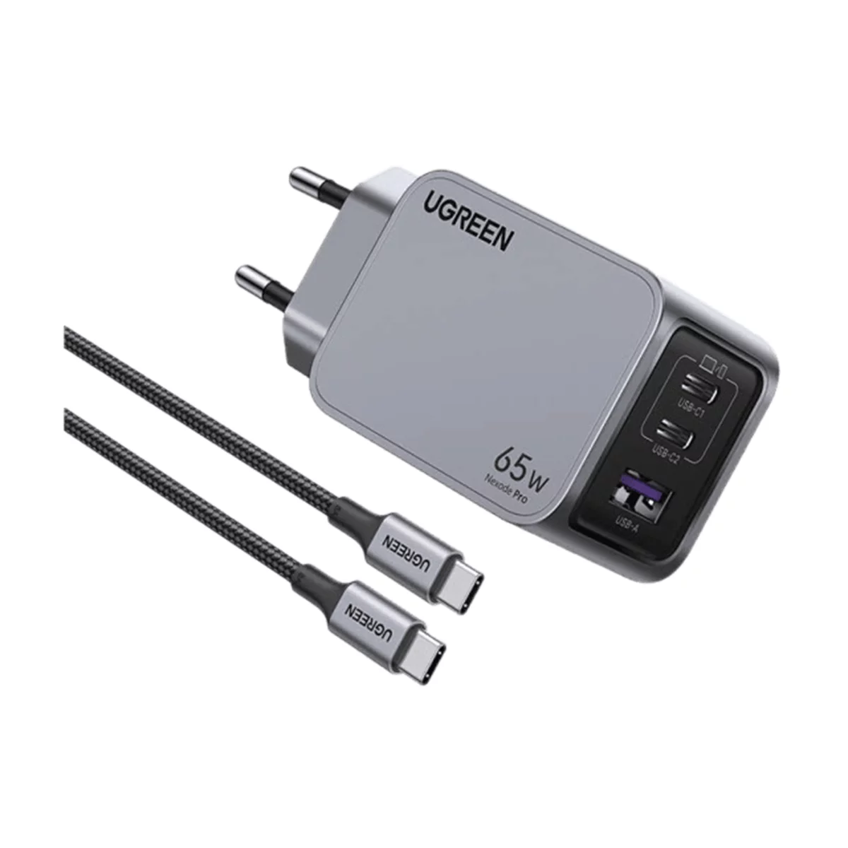 شارژر دیواری یوگرین مدل Nexode Pro X755 25871 توان 65 وات به همراه کابل USB C 3 شارژر دیواری یوگرین مدل Nexode Pro X755 25871 توان 65 وات به همراه کابل USB C