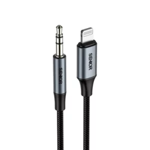 کابل AUX به لایتنینگ کی اف سنیور مدل A-380 طول 1.2 متر