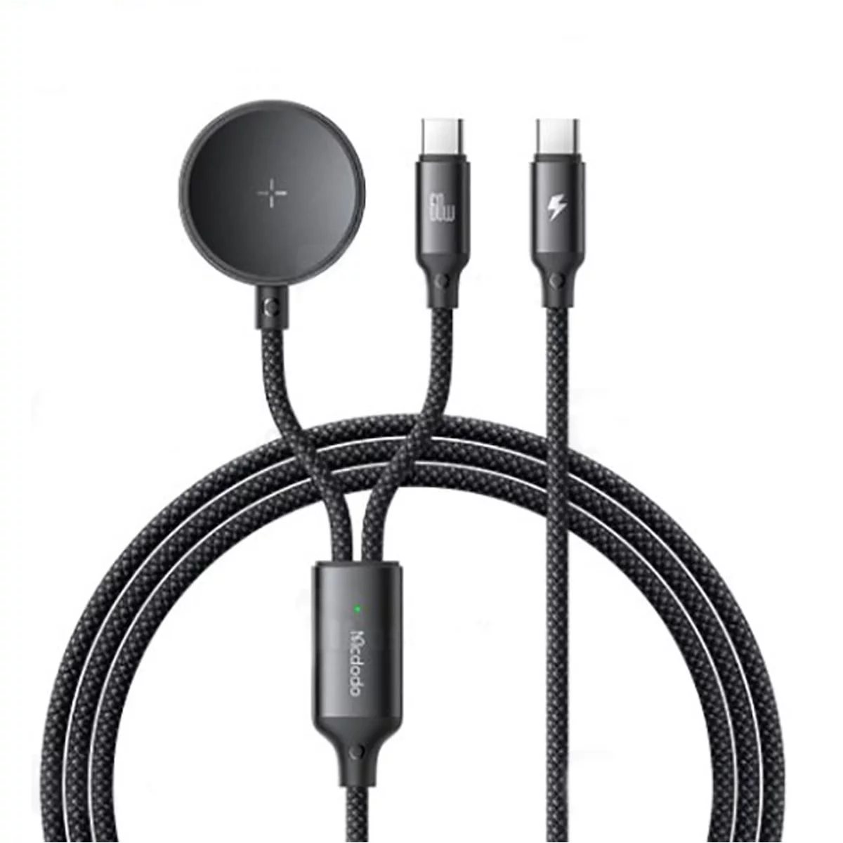 کابل دو سر تایپ سی به شارژر مگنتی مک دودو مدل CA-421 طول 1.2 متر 3 کابل دو سر تایپ سی به شارژر مگنتی مک دودو مدل CA-421 طول 1.2 متر