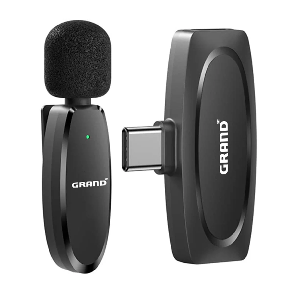 میکروفن بی سیم یقه ای گرند اسکای مدل GM-01 رابط تایپ سی 3 میکروفن بی سیم یقه ای گرند اسکای مدل GM-01 رابط تایپ سی