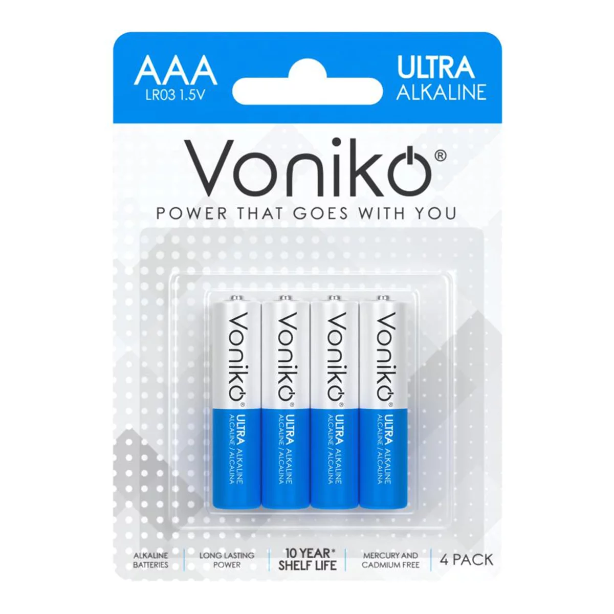 باتری نیم قلمی ونیکو مدل LR03 بسته 4 عددی 3 باتری نیم قلمی ونیکو مدل LR03 بسته 4 عددی