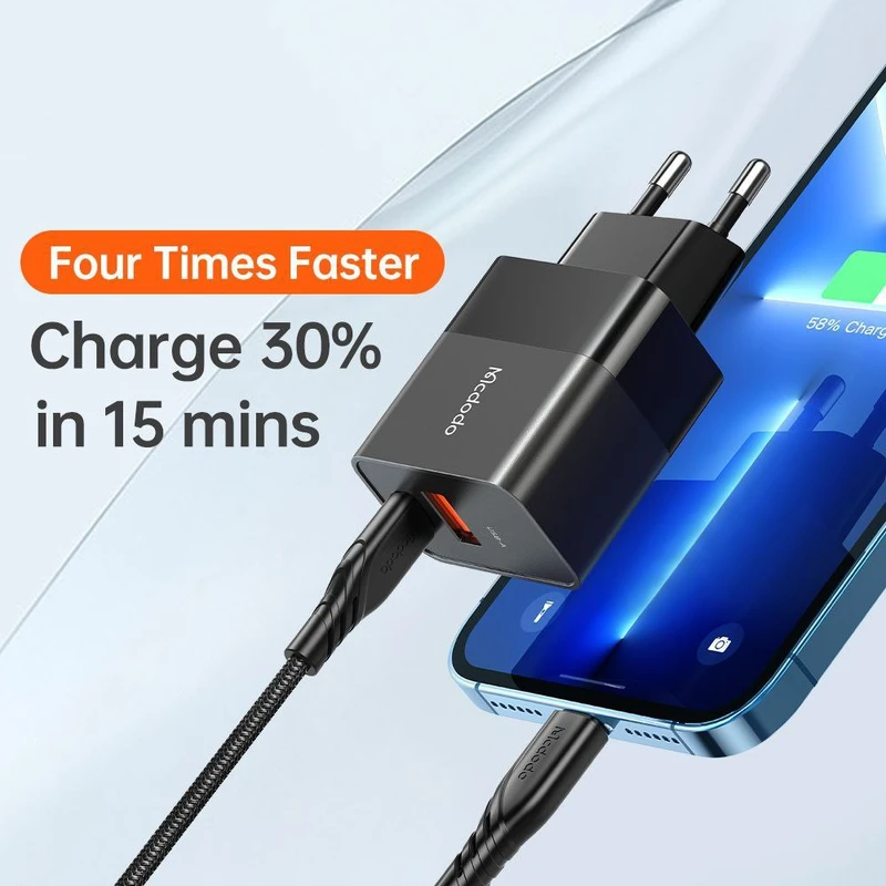 شارژر دیواری مک دودو مدل CH-1952 توان 20 وات به همراه کابل لایتنینگ 6 شارژر دیواری مک دودو مدل CH-1952 توان 20 وات به همراه کابل لایتنینگ