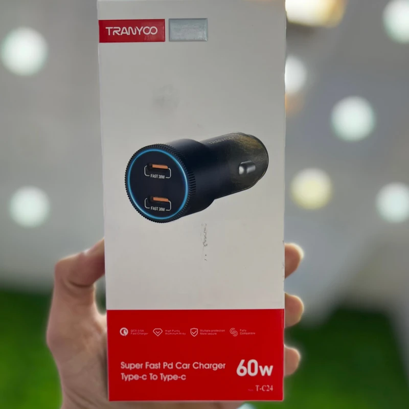 شارژر فندکی 60 وات ترانیو مدل T-C24 4 شارژر فندکی 60 وات ترانیو مدل T-C24