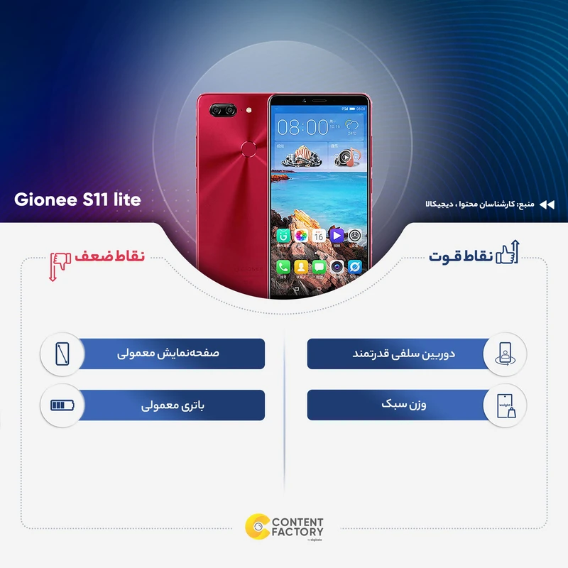 گوشی موبایل جیونی S11 lite ظرفیت 64 گیگابایت - رم 4 گیگابایت 14 گوشی موبایل جیونی S11 lite ظرفیت 64 گیگابایت - رم 4 گیگابایت - تصویر
