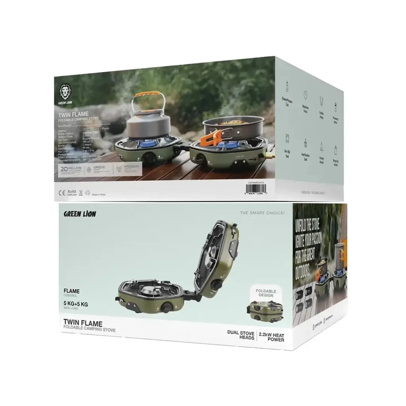 اجاق گاز کمپینگ 2 در 1 شش ضلعی گرین لاین مدل GNTWNFLMGN 4 اجاق گاز کمپینگ 2 در 1 شش ضلعی گرین لاین مدل GNTWNFLMGN