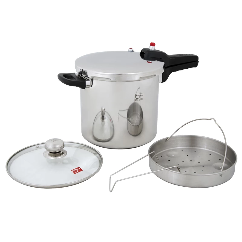 زودپز 7 لیتری پارس استیل به همراه درب پیرکس و سبد بخارپز 10 زودپز 7 لیتری پارس استیل به همراه درب پیرکس و سبد بخارپز