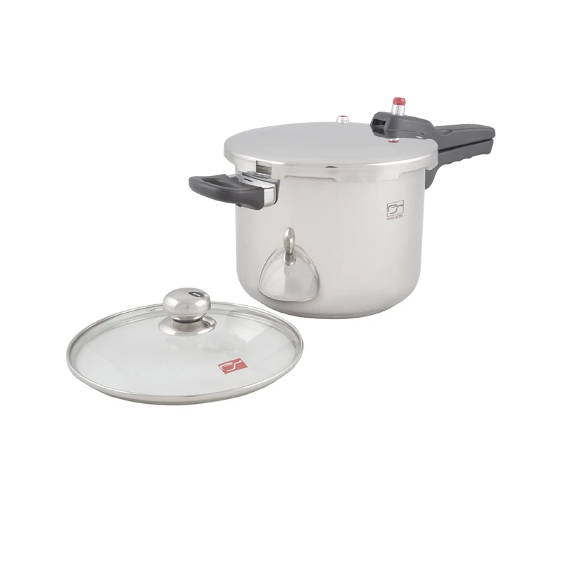 زودپز 6 لیتری پارس استیل به همراه درب پیرکس و سبد بخارپز 12 زودپز 6 لیتری پارس استیل به همراه درب پیرکس و سبد بخارپز