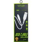 کابل تبدیل USB به USB-C تاپکور مدل CB24-06C طول 1 متر 1 کابل تبدیل USB به USB‑C تاپکور مدل CB24‑06C طول ۱ متر