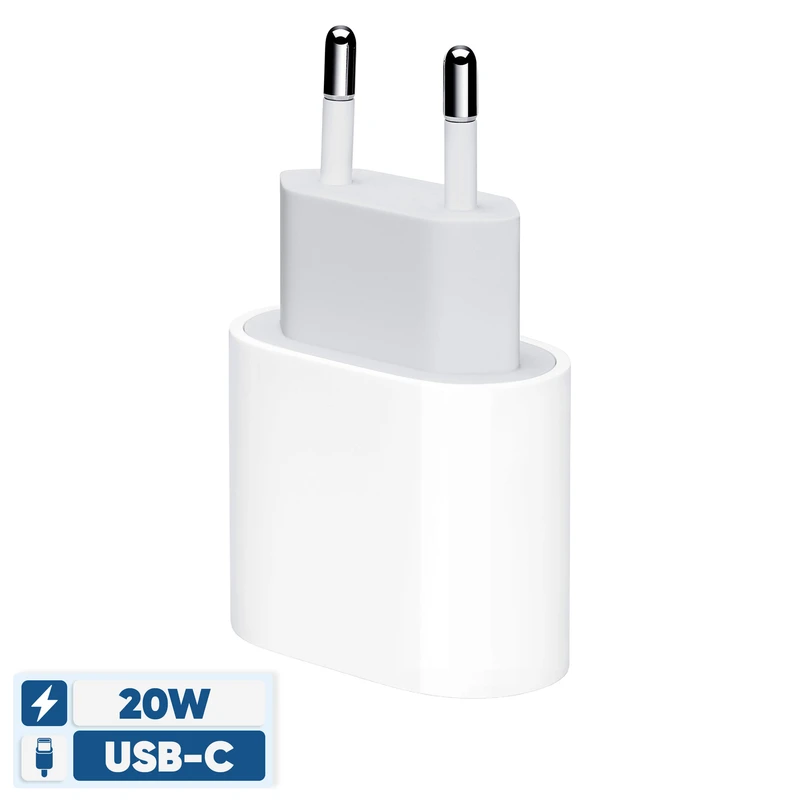 شارژر دیواری 20 وات اپل مدل 20W USB-C 7 تصویر نمای اصلی شارژر