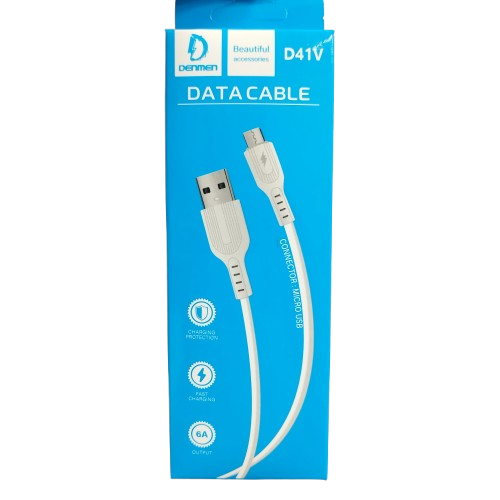 کابل شارژ اورجینال DENMEN مدل D41 میکرو فست شارژ 3 کابل شارژ اورجینال DENMEN مدل D41 میکرو فست شارژ