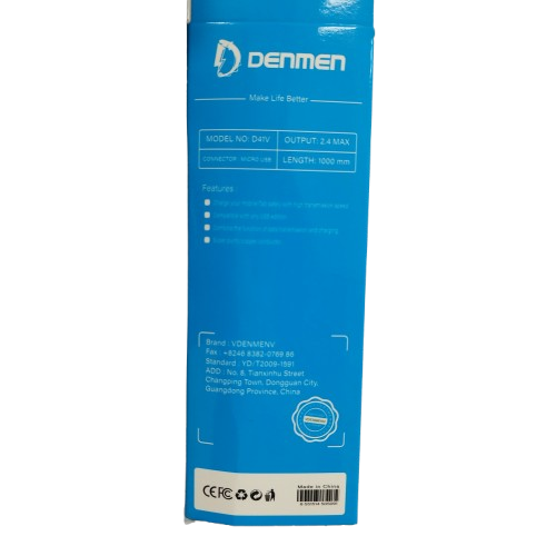 کابل شارژ اورجینال DENMEN مدل D41 میکرو فست شارژ 4 کابل شارژ اورجینال DENMEN مدل D41 میکرو فست شارژ