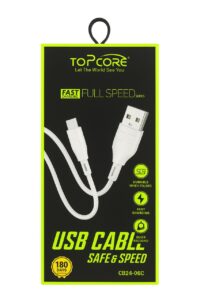 کابل تبدیل USB به USB‑C تاپ‌کور مدل CB24‑02C طول 1 متر