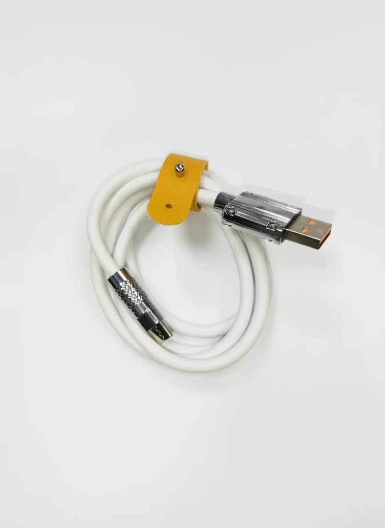 کابل شارژ اورجینال تایپسی برند بلکین مدل X095 4 کانکتور Type-C نارنجی کابل بلکین X095