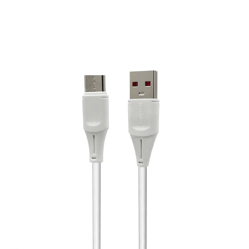 کابل شارژ Type‑C دنمن DENMEN مدل B01T فست شارژ 3 آمپر 4 نمای نزدیک سوکت Type‑C