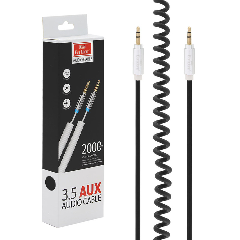 کابل AUX ارلدام مدل ET-AUX12 طول 2 متر 8 کابل AUX ارلدام مدل ET-AUX12 طول 2 متر