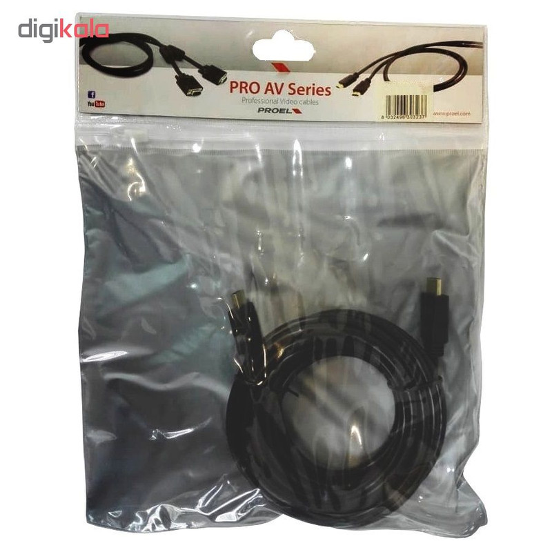 کابل HDMI پروئل مدل PRMI100 طول 10 متر 4 کابل HDMI پروئل مدل PRMI100 طول 10 متر