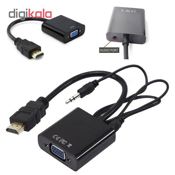 مبدل HDMI به VGA مدل MR020 5 مبدل HDMI به VGA مدل MR020