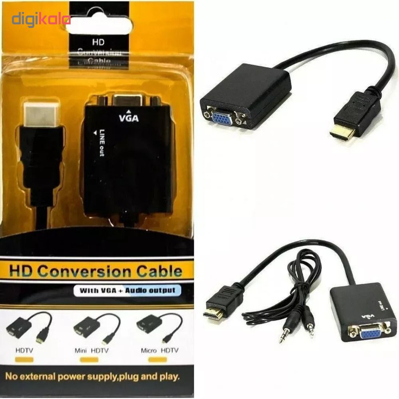 مبدل HDMI به VGA مدل MR020 7 مبدل HDMI به VGA مدل MR020