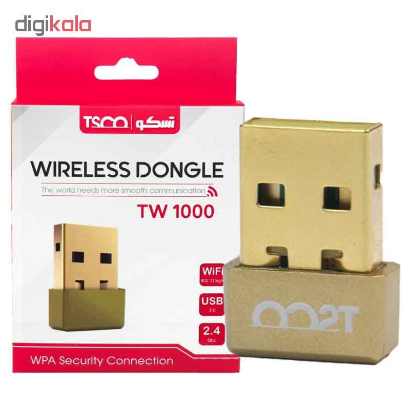 کارت شبکه USB تسکو مدل TW 1000 5 کارت شبکه USB تسکو مدل TW 1000