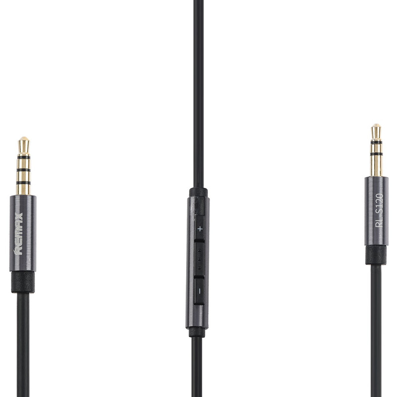 کابل انتقال صدا 3.5 میلی متری ریمکس مدل RL-S120 طول 1.2 متر 3 کابل انتقال صدا 3.5 میلی متری ریمکس مدل RL-S120 طول 1.2 متر