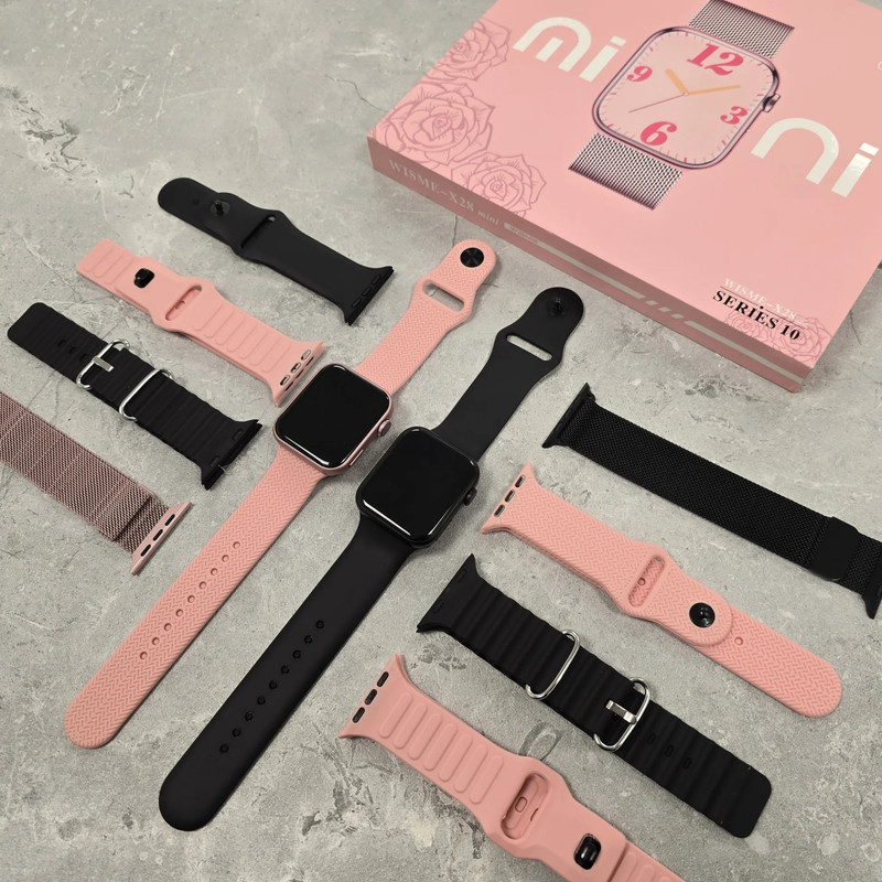 ساعت هوشمند ۴۱ میلیمتری ویسمی مدل X28 mini با ۴ بند سیلیکونی و ۱ بند فلزی 4 ساعت هوشمند ۴۱ میلیمتری ویسمی مدل X28 mini با ۴ بند سیلیکونی و ۱ بند فلزی
