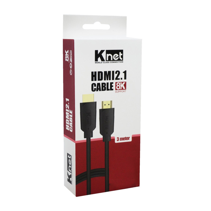 کابل HDMI 2.1 8K کی نت مدل K-CH210030 به طول 3 متر 8 کابل HDMI 2.1 8K کی نت مدل K-CH210030 به طول 3 متر