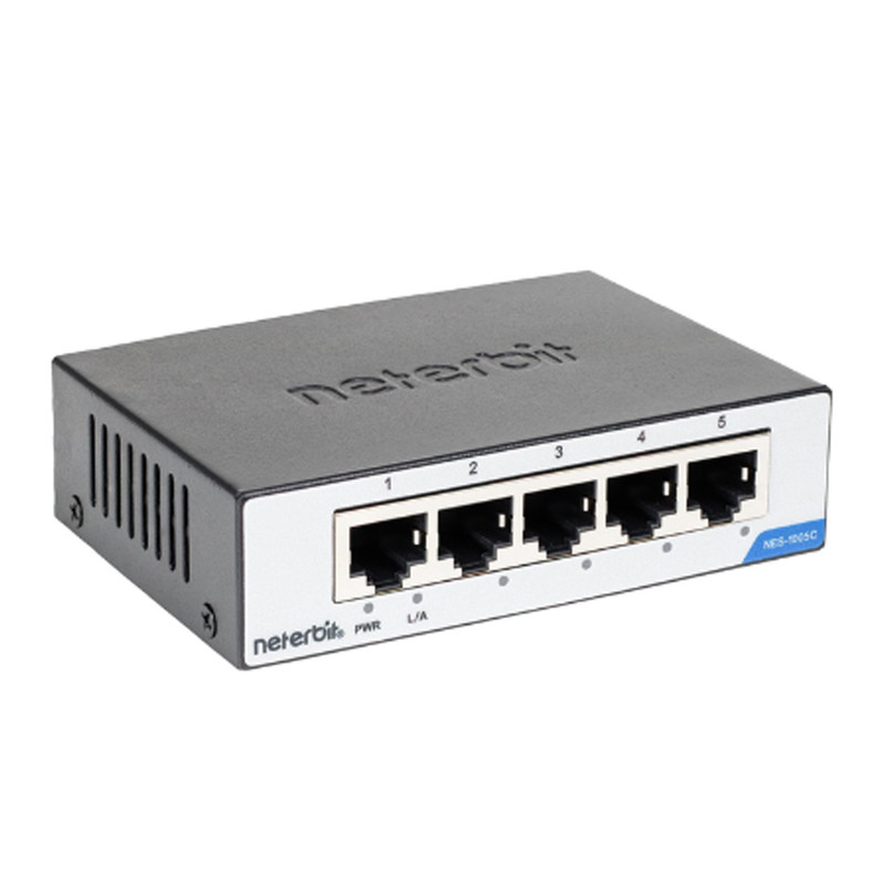 سوئیچ شبکه 5 پورت نتربیت مدل NES-1005C 4 سوئیچ شبکه 5 پورت نتربیت مدل NES-1005C