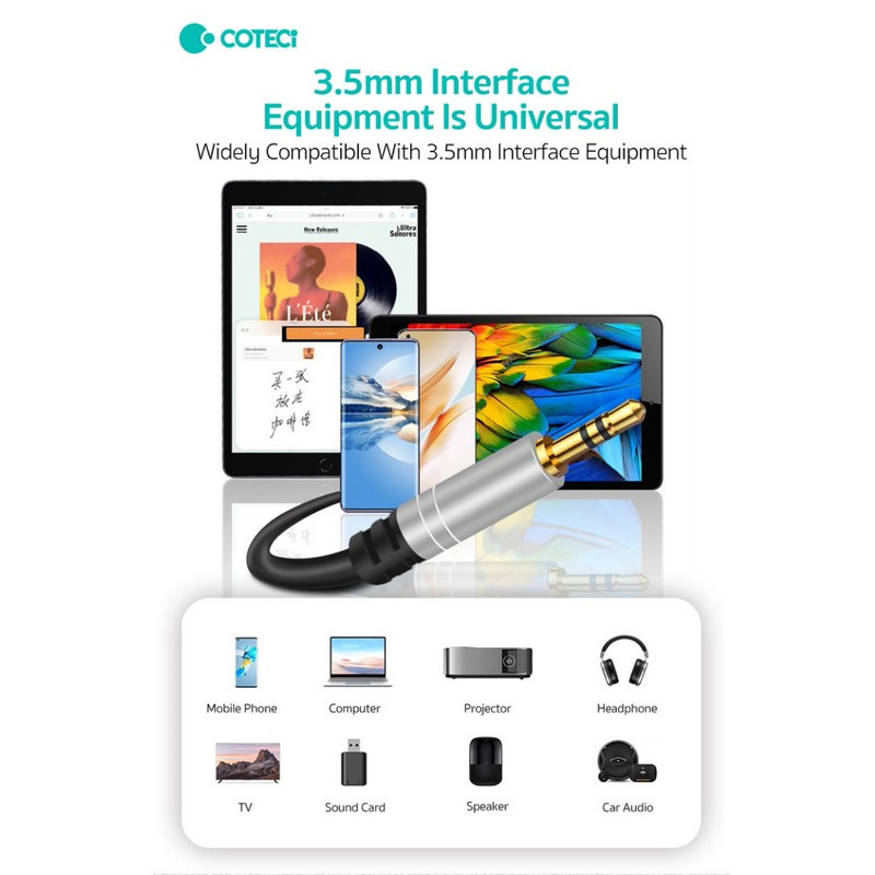 کابل افزایش طول AUX کوتتسی مدل 76009 طول 1 متر 5 کابل افزایش طول AUX کوتتسی مدل 76009 طول 1 متر