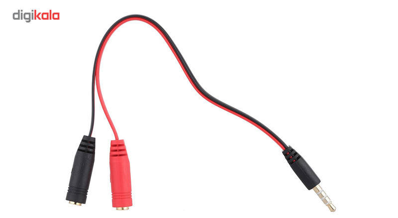 تبدیل 1 به 2 جک 3.5 میلی متری مدل دو فیش مادگی 8 تبدیل 1 به 2 جک 3.5 میلی متری مدل دو فیش مادگی