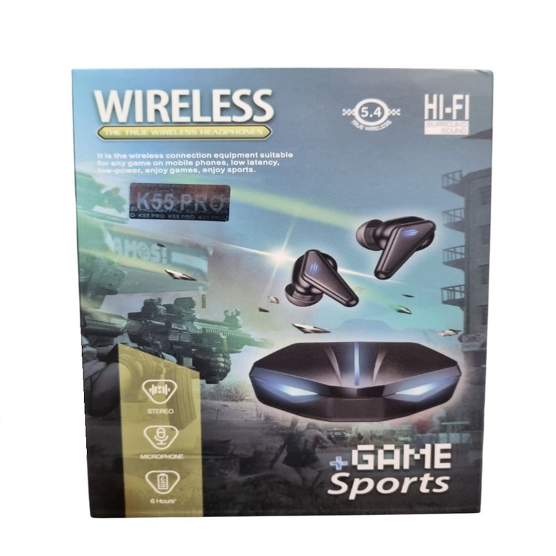 هدفون گیمینگ بلوتوثی مدل K55 PRO 6 هدفون گیمینگ بلوتوثی مدل K55 PRO