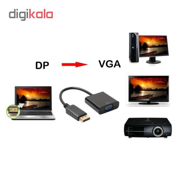 مبدل Display Port به VGA مدل D 5 مبدل Display Port به VGA مدل D