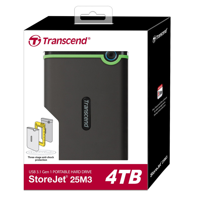 هارد اکسترنال ترنسند مدل StoreJet 25M3 ظرفیت 4 ترابایت ظرفیت چهار ترابایت دارای رابط USB Type-A 2.0 7 هارد اکسترنال ترنسند مدل StoreJet 25M3 ظرفیت 4 ترابایت ظرفیت چهار ترابایت دارای رابط USB Type-A 2.0
