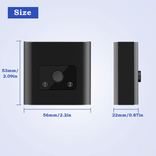 سوئیچ 2 پورت HDMI مدل HSW-212U 9 سوئیچ 2 پورت HDMI مدل HSW-212U