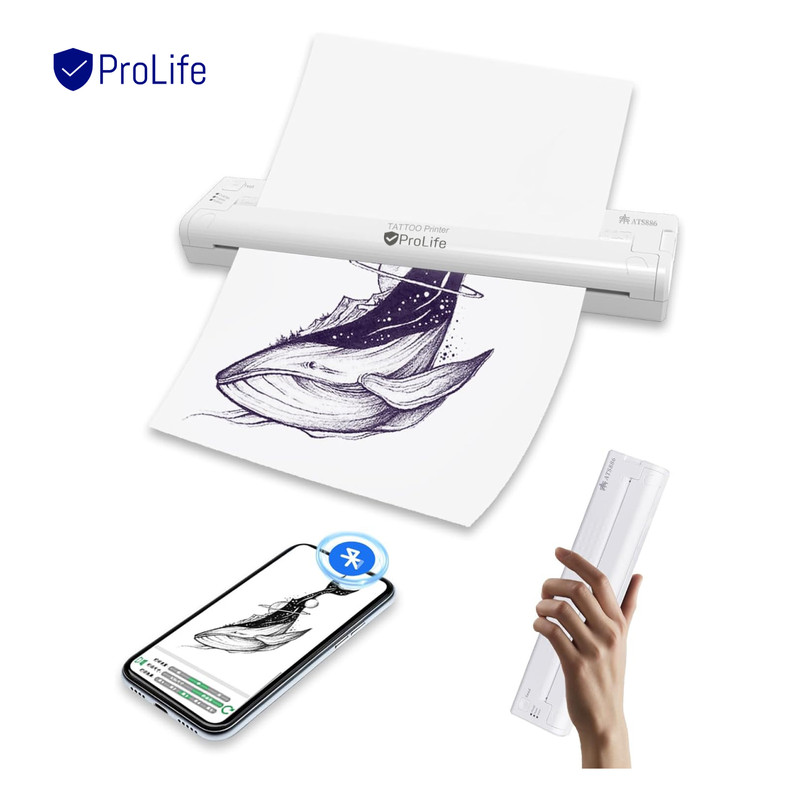 پرینتر قابل حمل استنسیل پرولایف مدل ATS886 7 پرینتر قابل حمل استنسیل پرولایف مدل ATS886