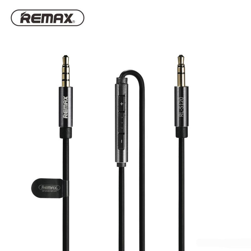 کابل انتقال صدا 3.5 میلی متری ریمکس مدل RL-S120 طول 1.2 متر 4 کابل انتقال صدا 3.5 میلی متری ریمکس مدل RL-S120 طول 1.2 متر
