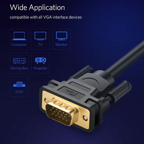 کابل VGA یوگرین مدل VG101-11632 طول 5 متر 7 کابل VGA یوگرین مدل VG101-11632 طول 5 متر