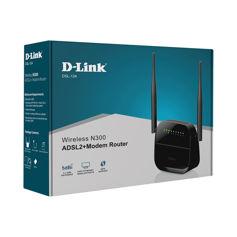 مودم روتر دی-لینک مدل DSL-124 New Version 2022 6 مودم روتر دی-لینک مدل DSL-124 New Version 2022