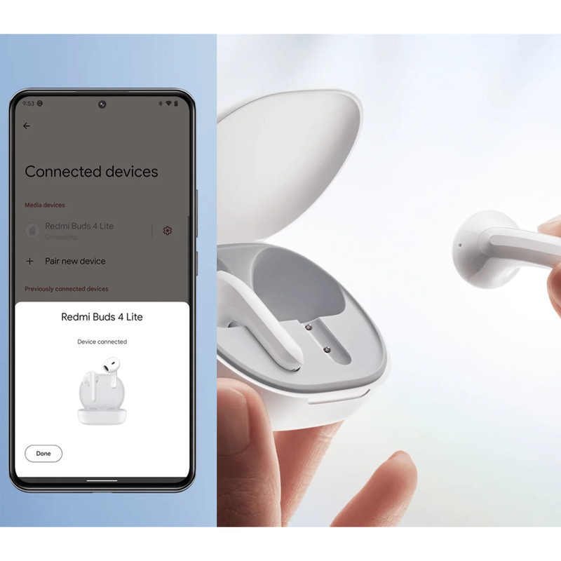 هدفون بلوتوثی شیائومی مدل Redmi Buds 4 Lite 16 هدفون بلوتوثی شیائومی مدل Redmi Buds 4 Lite