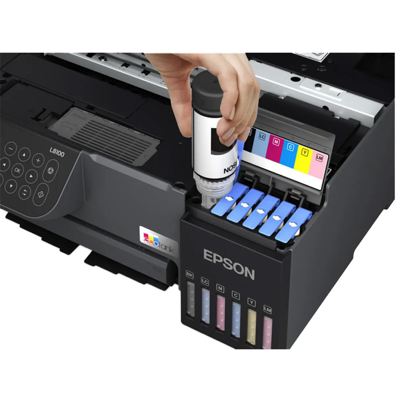 پرینتر جوهر افشان اپسون مدل EcoTank L8100 10 پرینتر جوهر افشان اپسون مدل EcoTank L8100