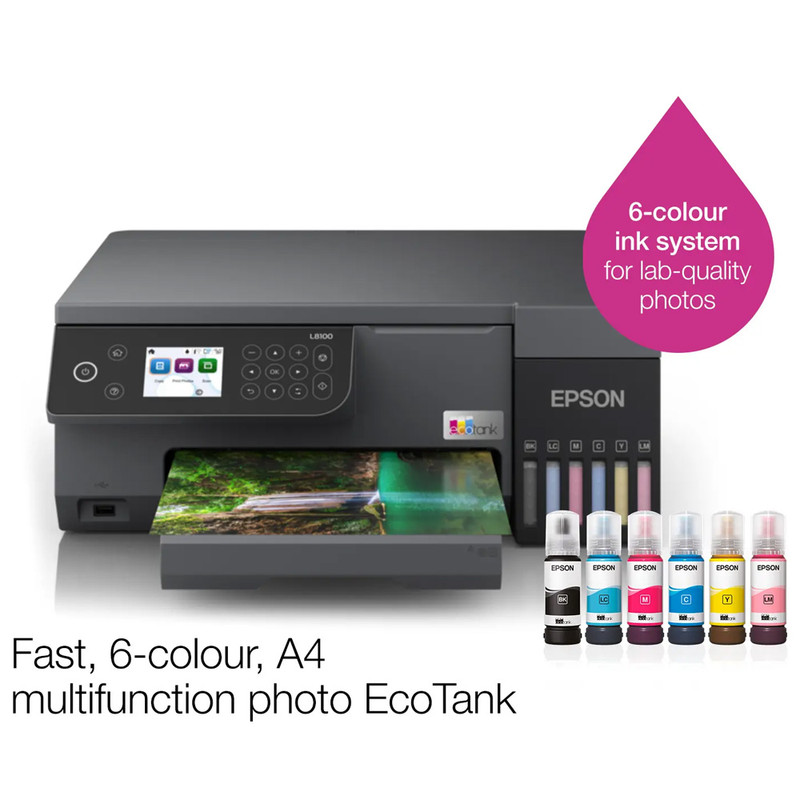 پرینتر جوهر افشان اپسون مدل EcoTank L8100 14 پرینتر جوهر افشان اپسون مدل EcoTank L8100
