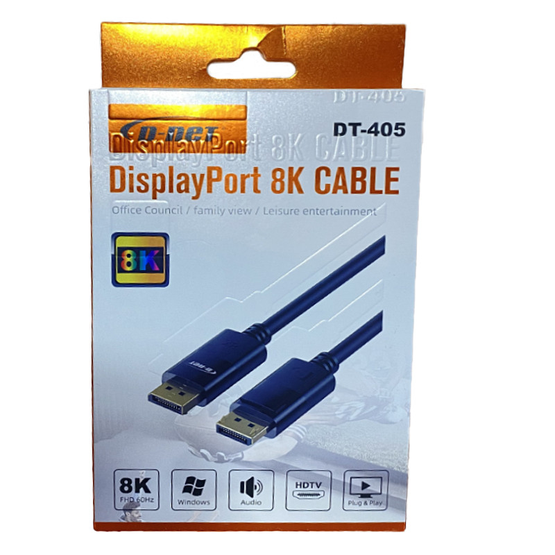 کابل تبدیل DisplayPort دی نت مدل DT_4O5_8K طول 1.5 متر 7 کابل تبدیل DisplayPort دی نت مدل DT_4O5_8K طول 1.5 متر