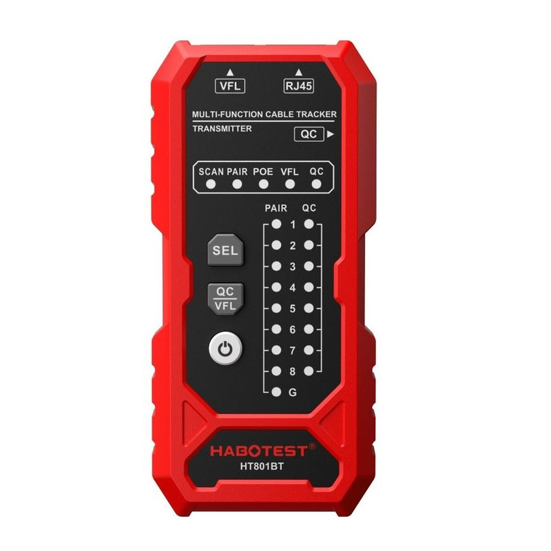 تستر کابل شبکه و زوج یاب هابوتست مدل HT801 5 تستر کابل شبکه و زوج یاب هابوتست مدل HT801