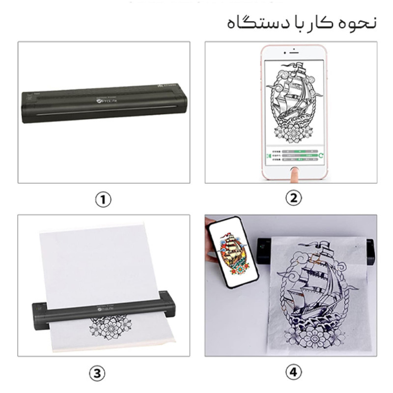 پرینتر قابل حمل استنسیل پرولایف مدل ATS886 22 پرینتر قابل حمل استنسیل پرولایف مدل ATS886