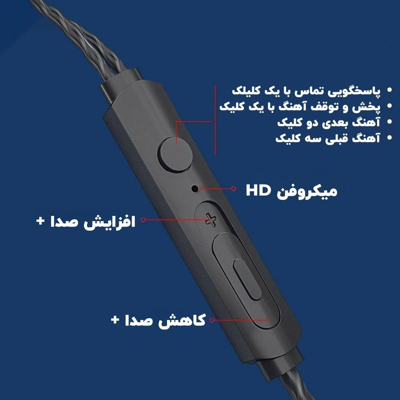 هندزفری سیمی ونتون مدل V-4O 6 هندزفری سیمی ونتون مدل V-4O