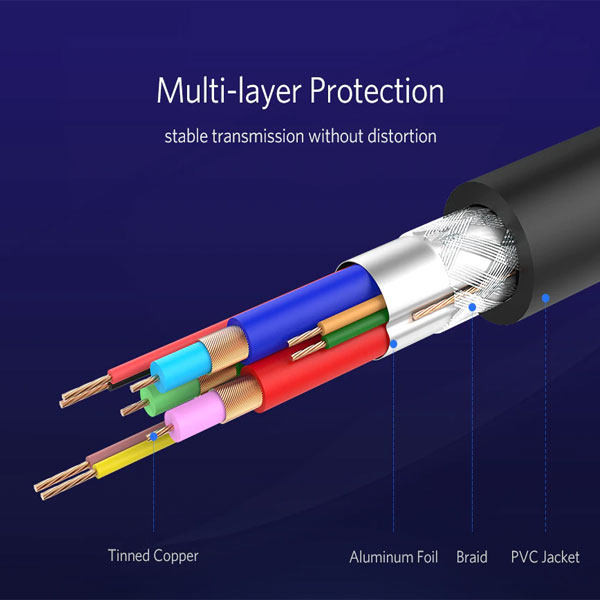 کابل VGA یوگرین مدل VG101-11632 طول 5 متر 13 کابل VGA یوگرین مدل VG101-11632 طول 5 متر