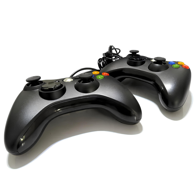 دسته بازی کامپیوتر طرح ایکس باکس مدل USB360-2 بسته عددی 5 دسته بازی کامپیوتر طرح ایکس باکس مدل USB360-2 بسته عددی