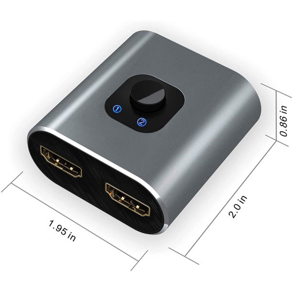 سوئیچ 2 پورت HDMI مدل HSW-212U 4 سوئیچ 2 پورت HDMI مدل HSW-212U