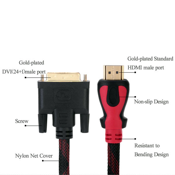 کابل تبدیل HDMI به DVI اسکار مدل HDDV-015 طول 1.5 متر 7 کابل تبدیل HDMI به DVI اسکار مدل HDDV-015 طول 1.5 متر
