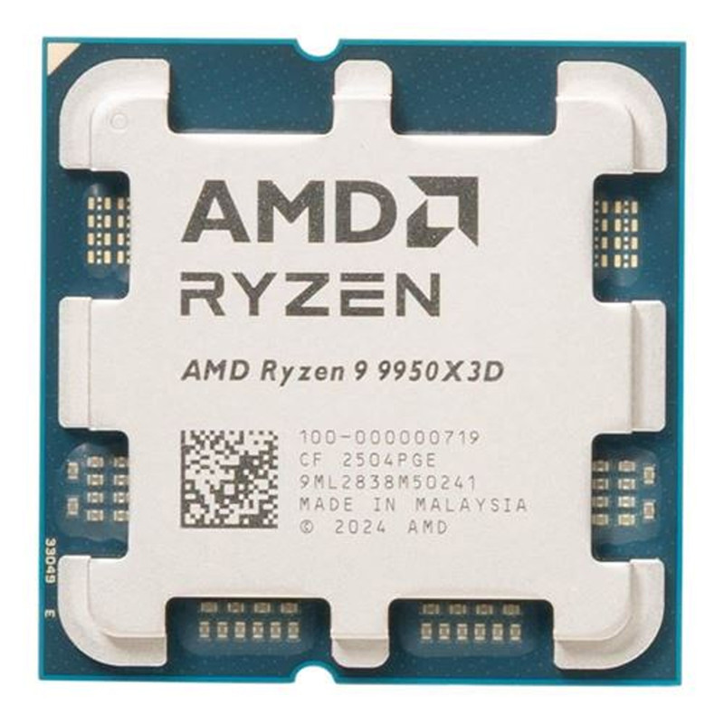 پردازنده مرکزی ای ام دی مدل Ryzen 9 9950X3D - Tray 3 پردازنده مرکزی ای ام دی مدل Ryzen 9 9950X3D - Tray
